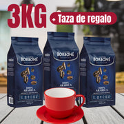 Pack 3kg Borbone 100% Arabica + Taza Borbone