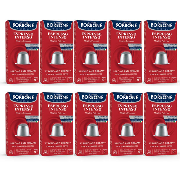 Pack 100 Capsulas Borbone Espresso Intenso Compatible Nespresso®