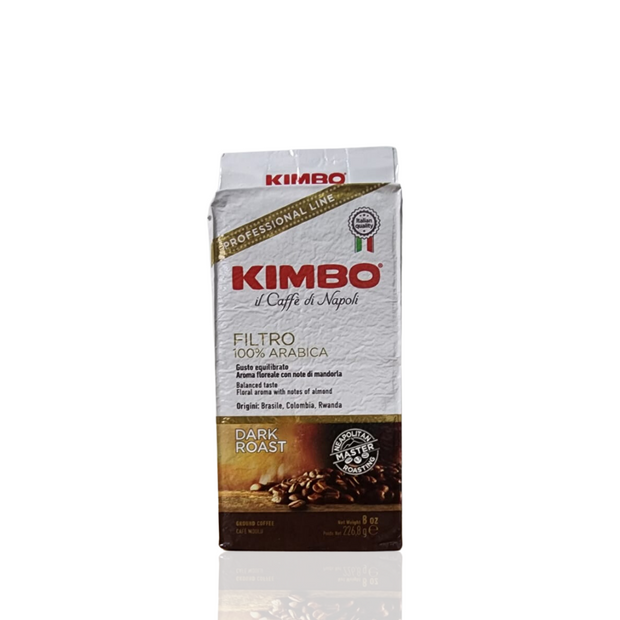Kimbo Filtro Arabica molido de 226.8g - Cafe Barocco Chile