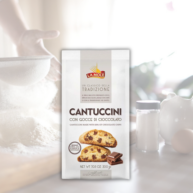 Cantuccini con gotas de chocolate 200 grs - Cafe Barocco Chile