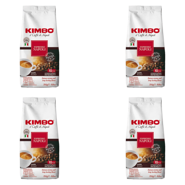 Kimbo Napoli café en granos 1kg  (4x250g)