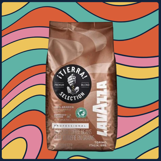 Café en granos Lavazza Tierra 1 kg 100% arábica