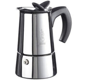 Cafetera Acero Inox MUSA 4 Tazas - Cafe Barocco ChileCafetera Acero Inox MUSA 4 Tazas