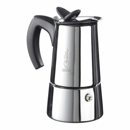 Cafetera Acero Inox MUSA 4 Tazas - Cafe Barocco ChileCafetera Acero Inox MUSA 4 Tazas