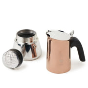 Cafetera Acero Inox Venus Cobre 2 Tazas - Cafe Barocco ChileCafetera Acero Inox Venus Cobre 2 Tazas