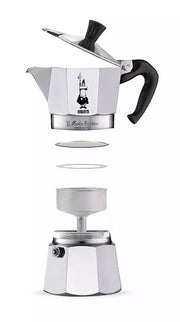 Cafetera Bialetti 1/2 Taza La Mokina - Cafe Barocco ChileCafetera Bialetti 1/2 Taza La Mokina