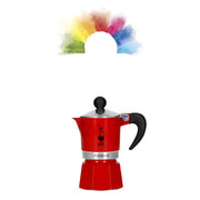 Cafetera Bialetti Rainbow roja 1 taza - Cafe Barocco ChileCafetera Bialetti Rainbow roja 1 taza