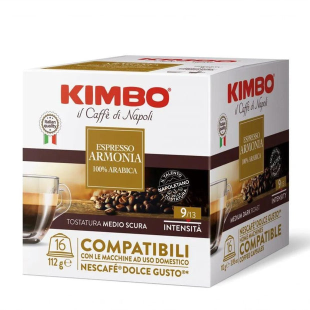 Kimbo Armonia 100% Arabica Compatible Dolce Gusto - Cafe Barocco ChileKimbo Armonia 100% Arabica Compatible Dolce Gusto