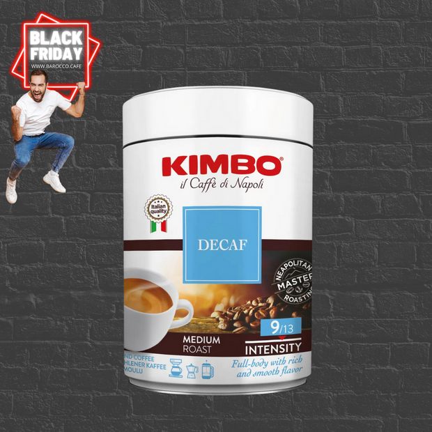 Kimbo Descafeinado molido de 250g - Cafe Barocco Chile