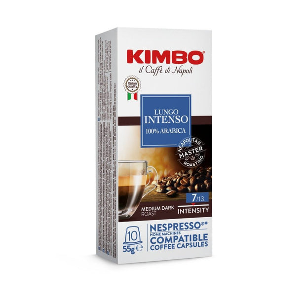 Pack 100 Capsulas Kimbo Lungo - Cafe Barocco ChilePack 100 Capsulas Kimbo Lungo