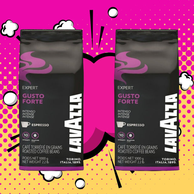 Pack 2 kg Café en granos Lavazza Gusto Forte