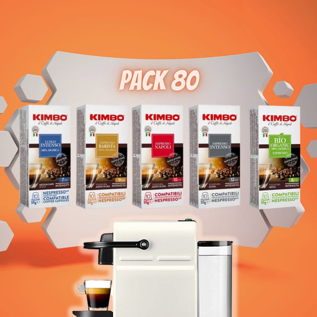 Pack 80 Capsulas Kimbo - Cafe Barocco ChilePack 80 Capsulas Kimbo