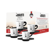 Set Regalo 4 tazas Moka Blanco y Negro de Bialetti - Cafe Barocco ChileSet Regalo 4 tazas Moka Blanco y Negro de Bialetti