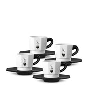 Set Regalo 4 tazas Moka Blanco y Negro de Bialetti - Cafe Barocco ChileSet Regalo 4 tazas Moka Blanco y Negro de Bialetti