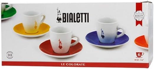 Set Regalo 6 tazas Moka Bialetti - Cafe Barocco ChileSet Regalo 6 tazas Moka Bialetti