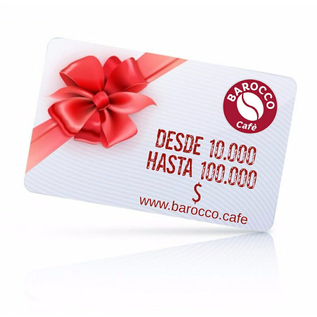 Tarjeta de regalo - Cafe Barocco ChileTarjeta de regalo