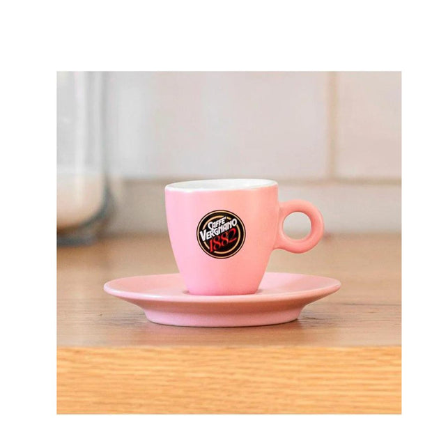 Taza espresso rosada Vergnano - Cafe Barocco ChileTaza espresso rosada Vergnano