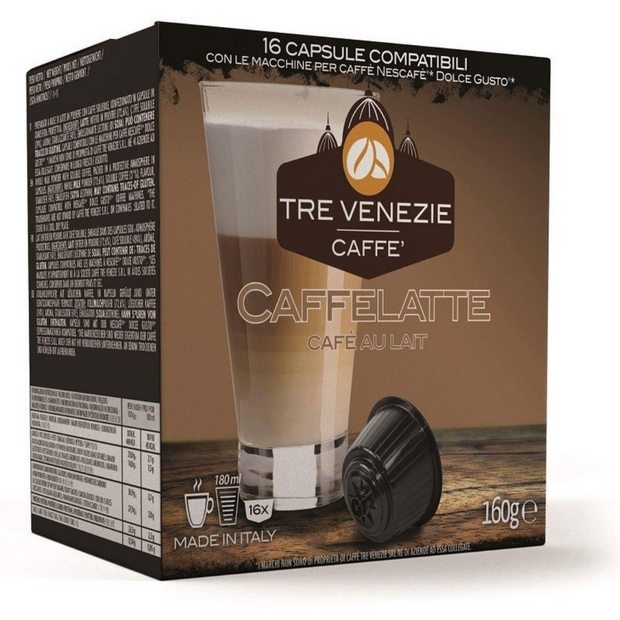 Cápsulas Compatibles Dolce Gusto Cafè LATTE - Cafe Barocco Chile