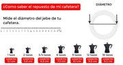 Empaquetadura y filtro de repuesto para Moka Bialetti 3 Tazas - Cafe Barocco Chile