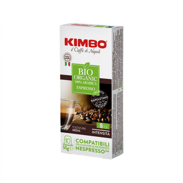Capsulas Kimbo Bio Organic - Cafe Barocco Chile