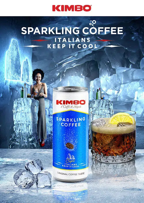 Sparkling Coffee Kimbo en lata 250ml - Cafe Barocco Chile