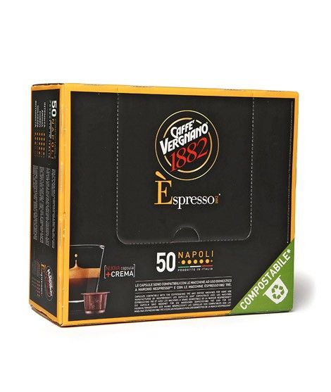 50 Cápsulas Espresso Napoli Cafè Vergnano - Cafe Barocco Chile